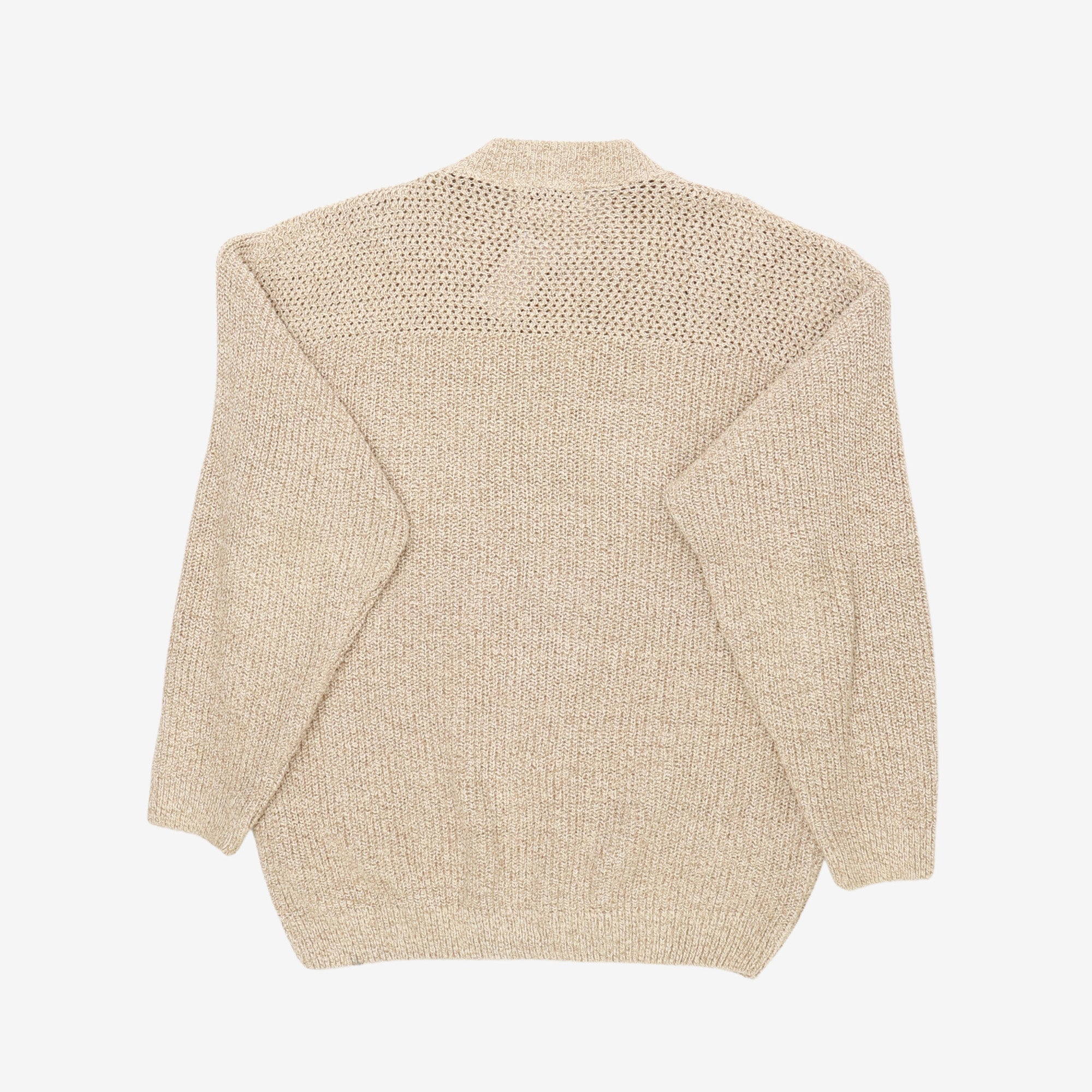Vintage 1/4 Button Knit Sweater — view 2