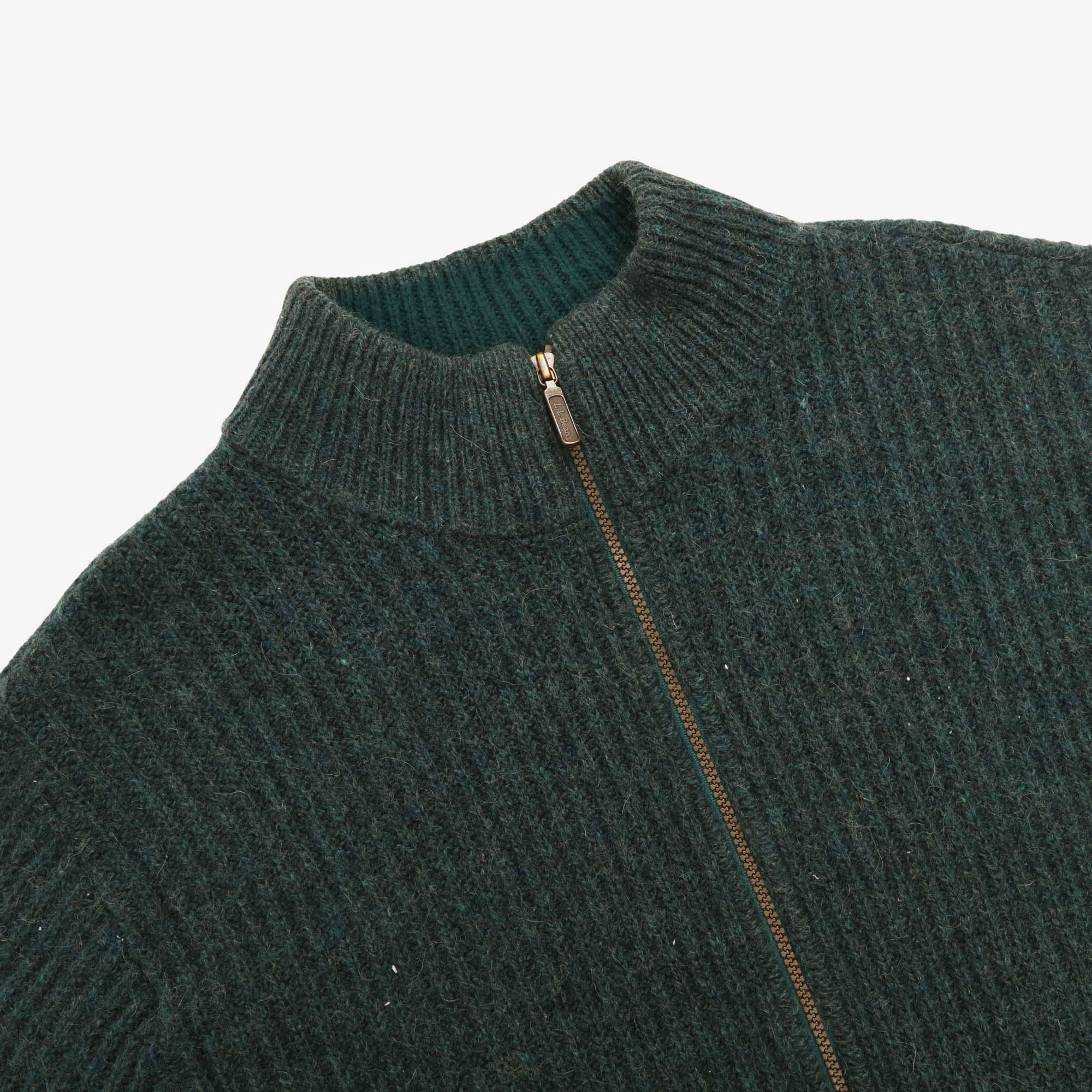 Vintage Ribbed Zip Up Sweater — view 3